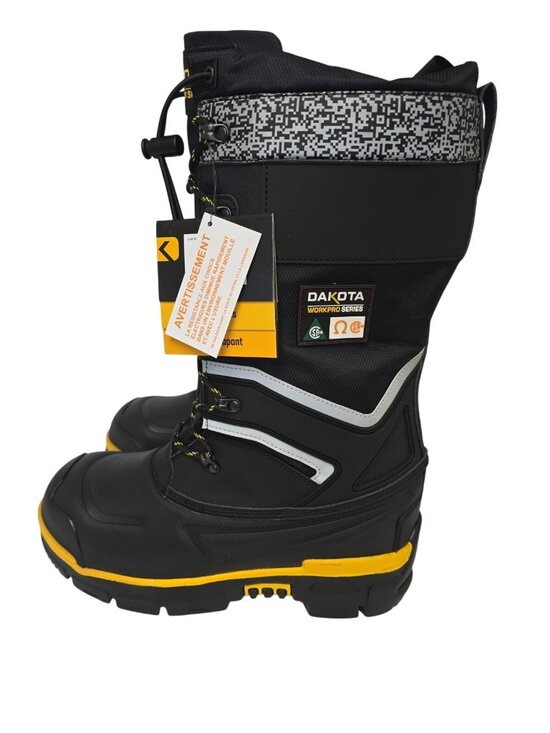 DAKOTA Men\'s 8530 Steel Toe Steel Plate Safety Winter Felt Pack Boots Black 8M main image 4